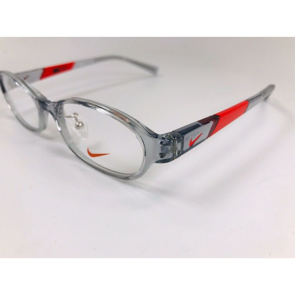 New KIDS NIKE 5008AF 032 Grey & Red Eyeglasses 47mm with Nike Case - Picture 4 of 12